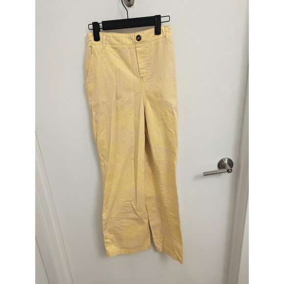 Yellow & Pink Wave Tye-dye Palazzo Pants XS Wild Fable - Picture 1 of 4